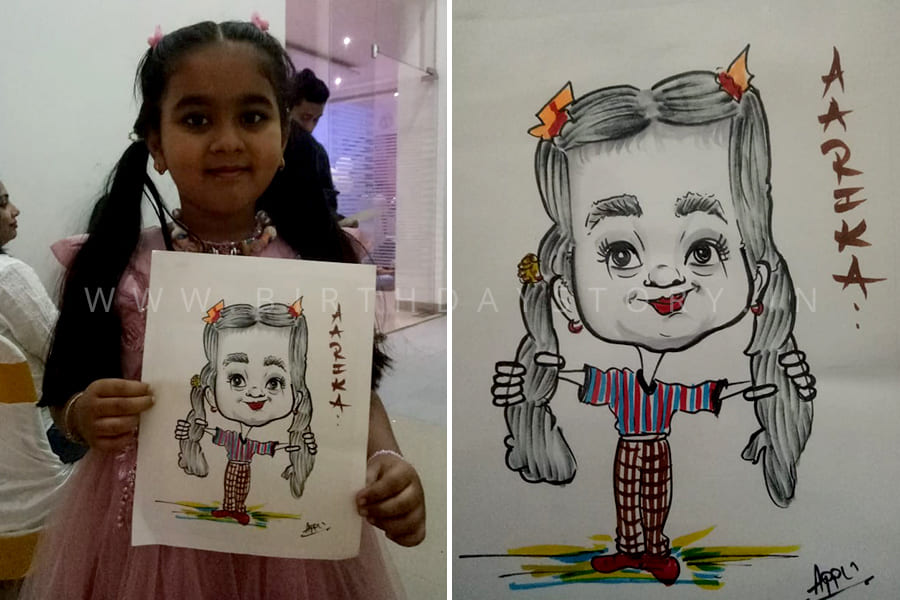 Birthday Story - Birthday Party Organisers Caricature Artist for Birthday Party - Birthday Story