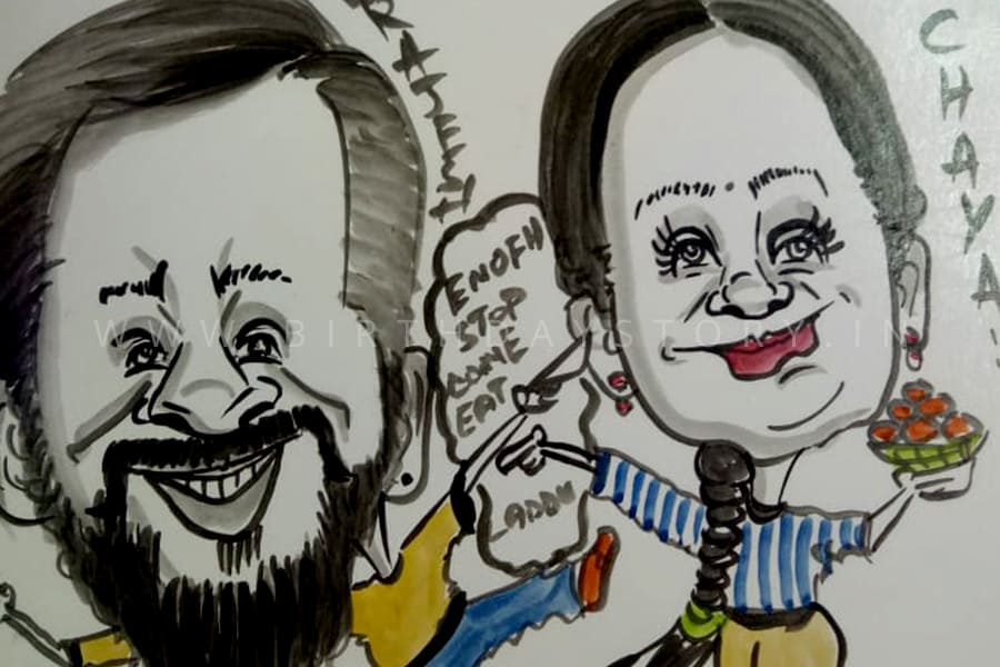 Birthday Story - Birthday Party Organisers Caricature Artist for Birthday Party - Birthday Story
