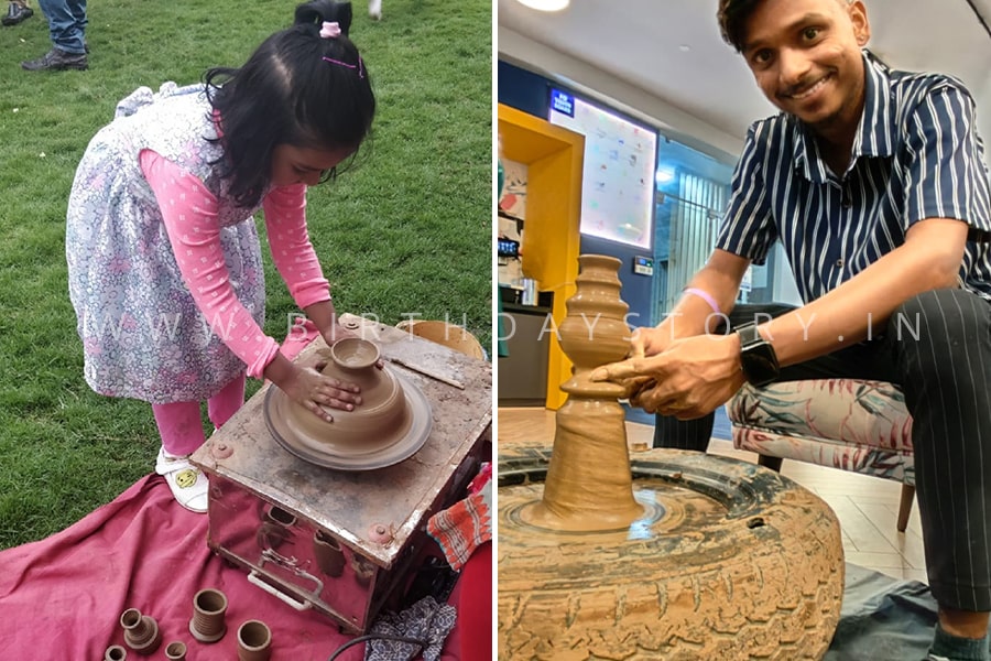 Birthday Story - Birthday Party Organisers Pottery Making for Birthday Party - Birthday Story