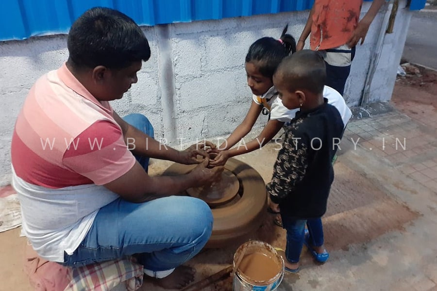 Birthday Story - Birthday Party Organisers Pottery Making for Birthday Party - Birthday Story