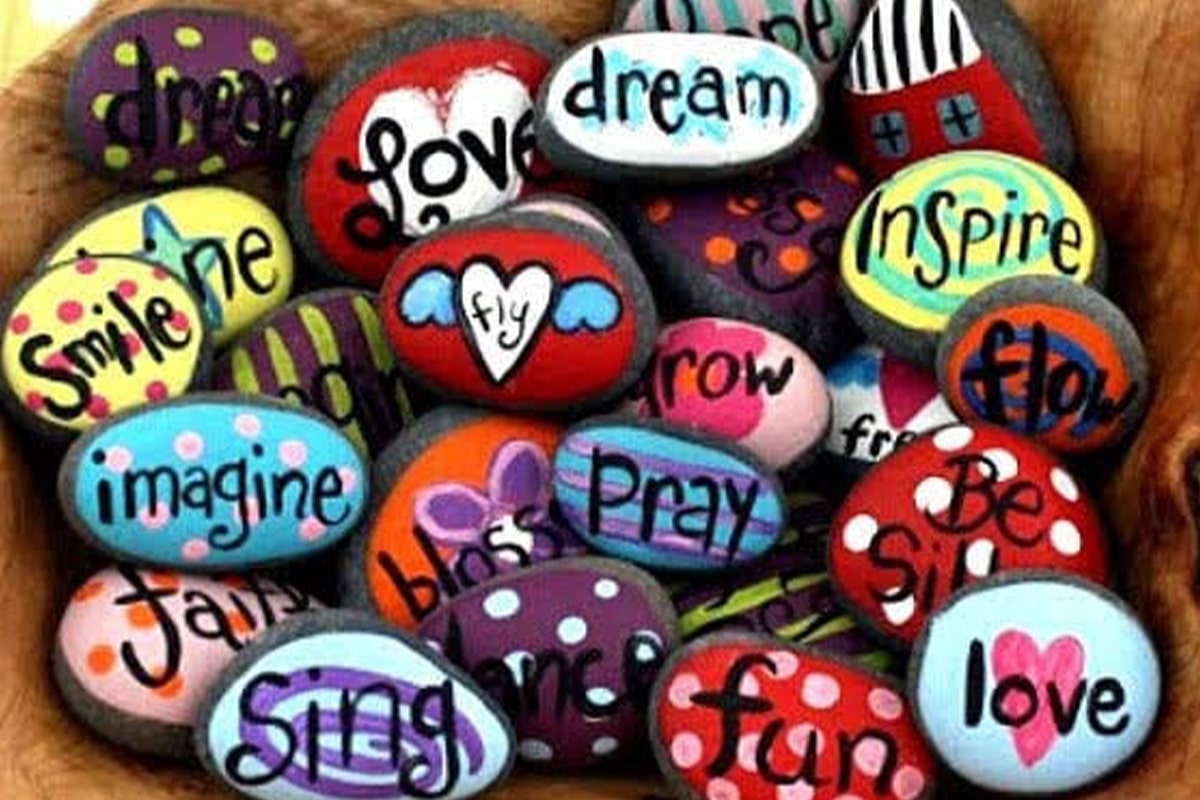 Live Pebble Stone Art - Birthday Story