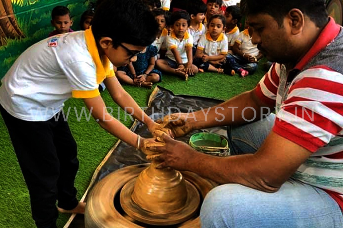 Pottery Making for Birthday Party - Birthday Story