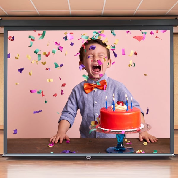 Birthday Story - Birthday Party Organisers Projector with Screen for Birthday Party - Birthday Story