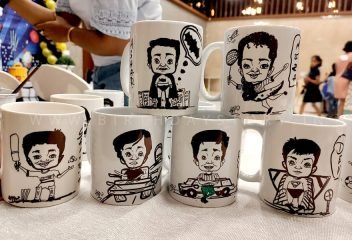 Caricature on Mug - Birthday Story